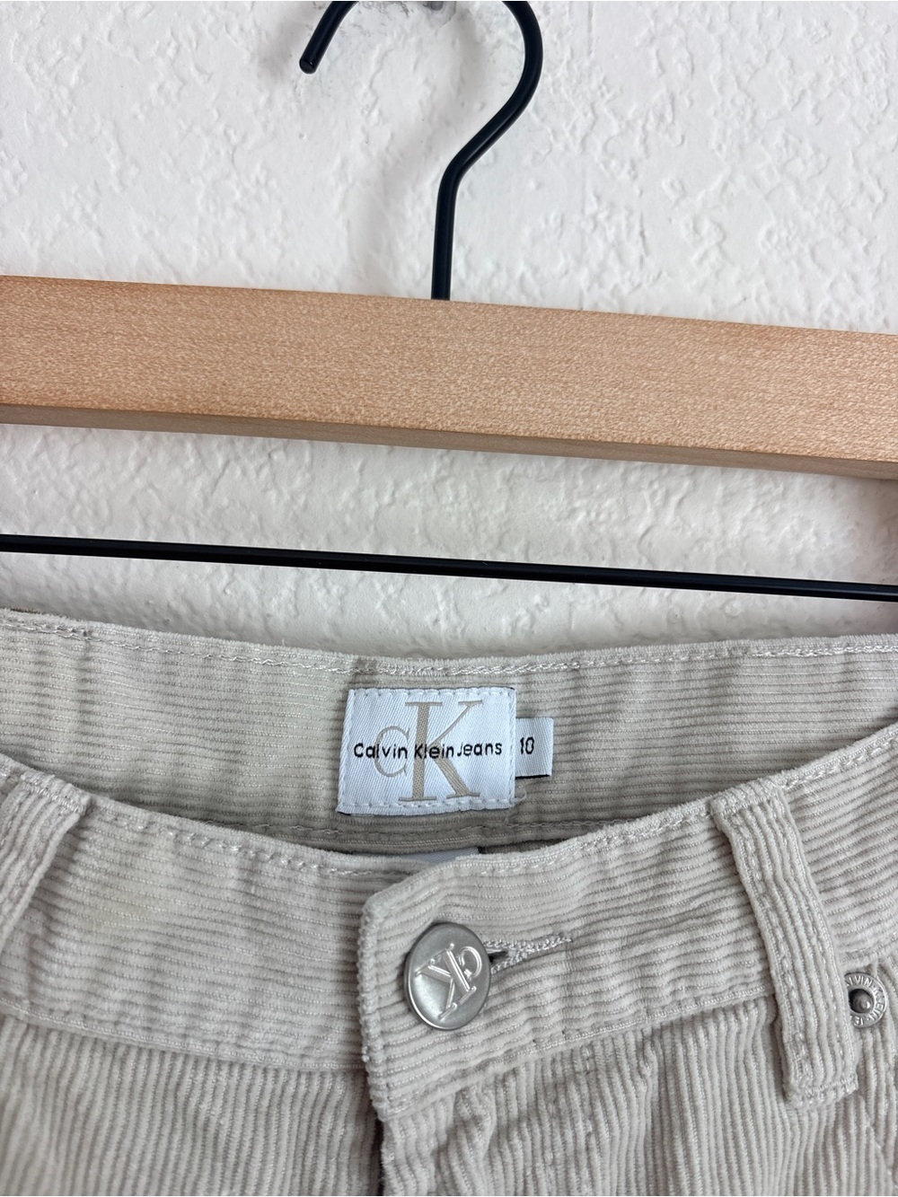 Vintage Calvin Klein Cream Corduroy Pants - Picture 2 of 7
